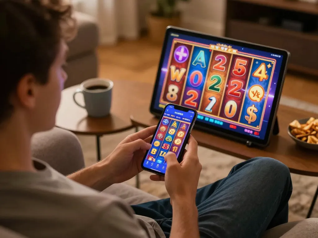 Memainkan slot online di ponsel, dengan link hargatoto untuk peluang lebih baik dan fitur menarik