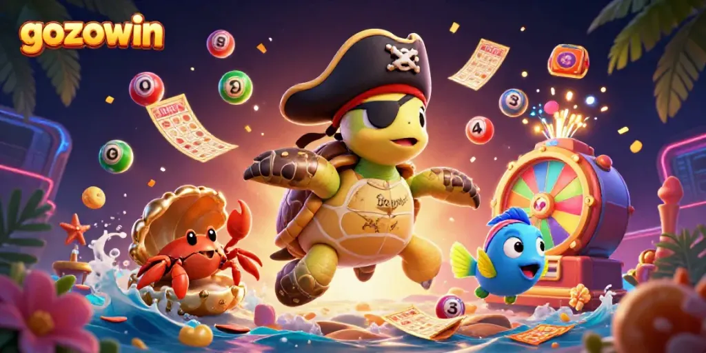 Experience the thrill of gaming with gozowin through a vibrant underwater treasure scene