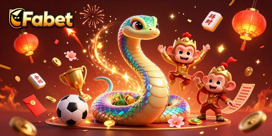 Experience thrilling sports betting at Fabet with vibrant gaming characters and dynamic elements.