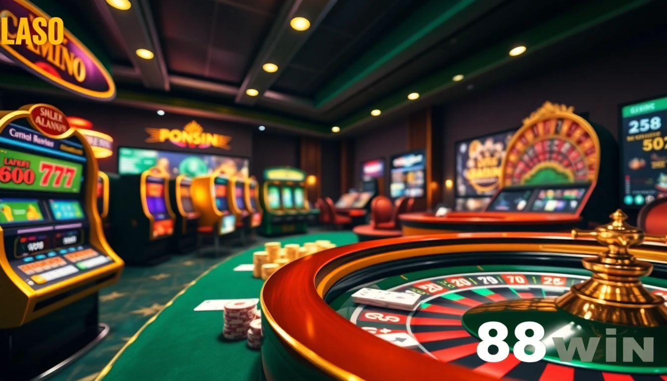 Experience the thrill of winning at 68win with vibrant casino tables and dynamic gaming options.