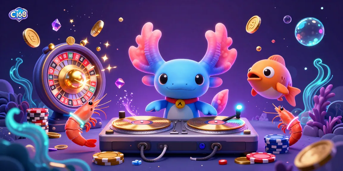 C168 captivates gamers with an exhilarating underwater DJ scene showcasing vibrant casinos and fun gameplay.