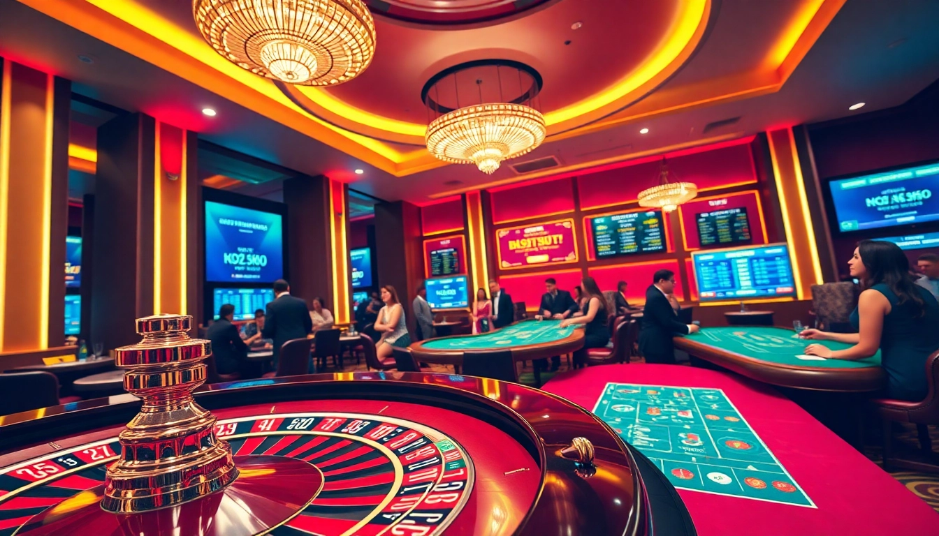 Engaging players betting strategically at a roulette table reflecting the excitement of kèo nhà cái.