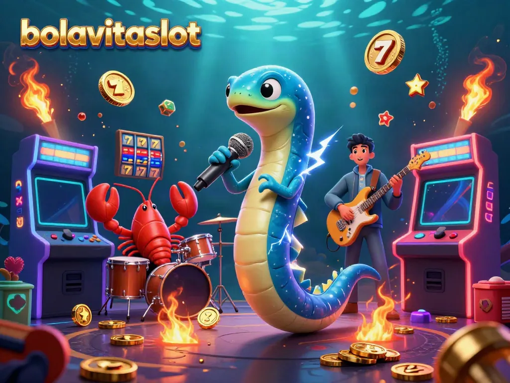 Experience thrilling gameplay with bolavitaslot in a vibrant underwater casino scene featuring your favorite characters.