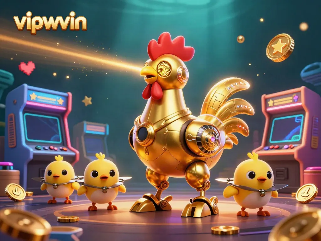 Experience thrilling gaming adventures at vipwwin with vibrant 3D illustrations showcasing exciting casino elements.