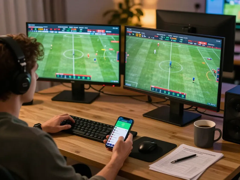 Exciting online sports betting on situs smartcityhostels with live odds updates in a cozy home setup.