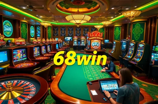 Experience the thrill of winning at 68win with vivid casino visuals.