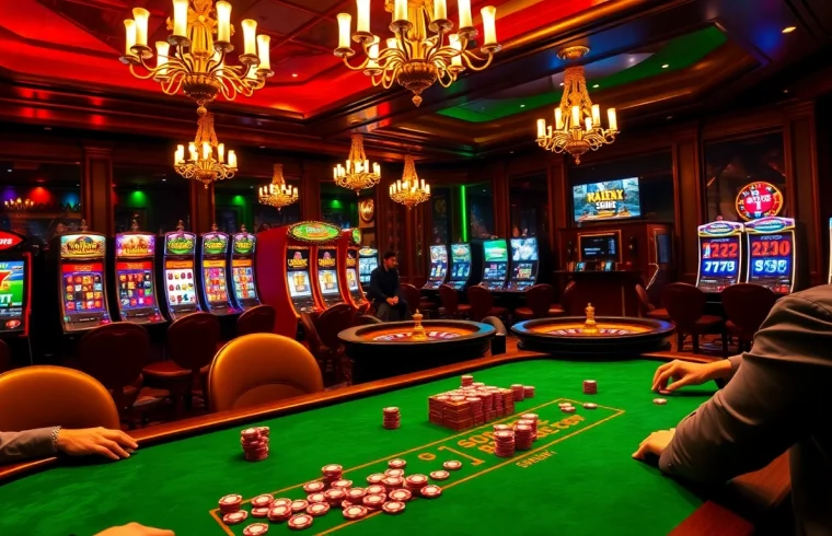 Engaging poker game showcasing the hidden wiki dark web surrounded by vibrant casino elements.