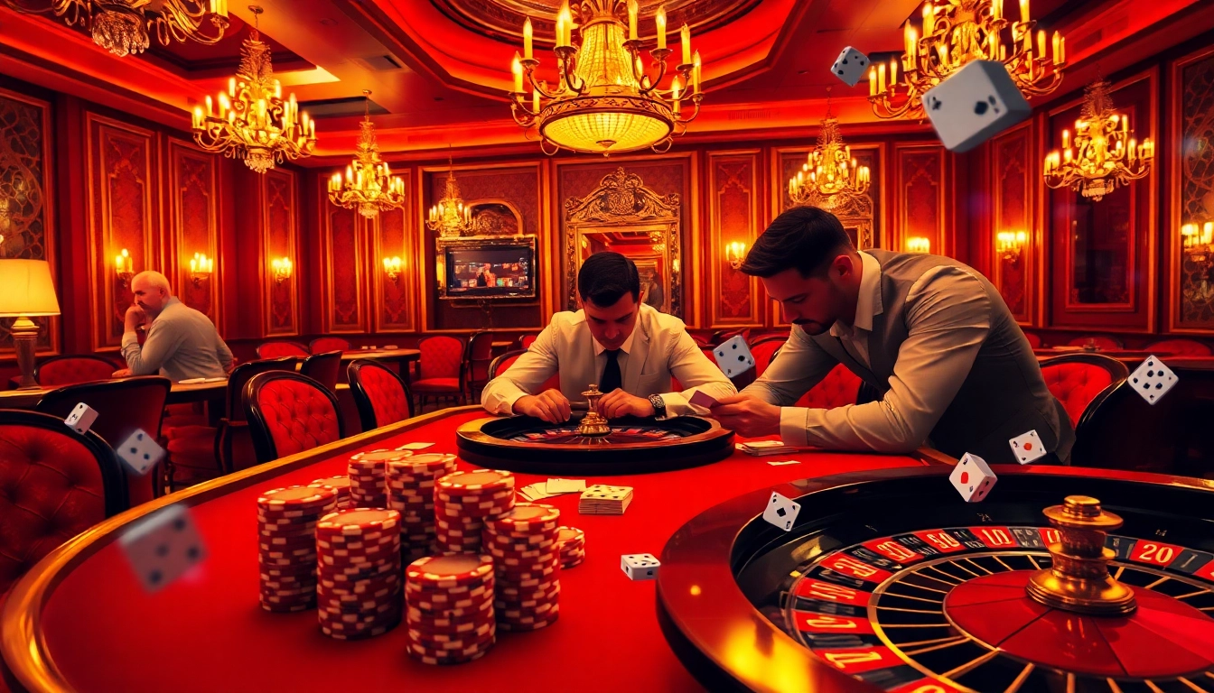 Engage in the dream interpretation of Giải mã giấc mơ at an elegant casino table.