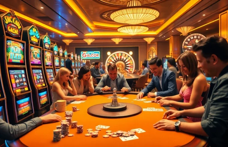 Experience the thrill of slot gacor with vibrant machines and engaging casino atmosphere.