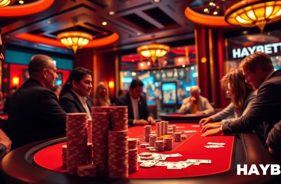 HAYBET offers thrilling gaming experiences in a luxurious casino setting with high-stakes poker.