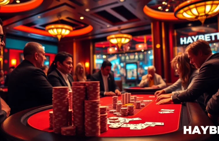 HAYBET offers thrilling gaming experiences in a luxurious casino setting with high-stakes poker.