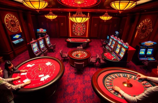 Engage in high-stakes games at https://13win1.cn.com/, featuring luxurious poker tables and vibrant slot machines.
