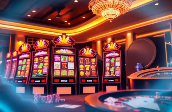Experience the thrill of slot demo pgsoft at a luxurious online casino with vibrant visuals.