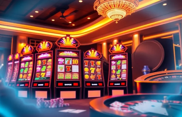 Experience the thrill of slot demo pgsoft at a luxurious online casino with vibrant visuals.