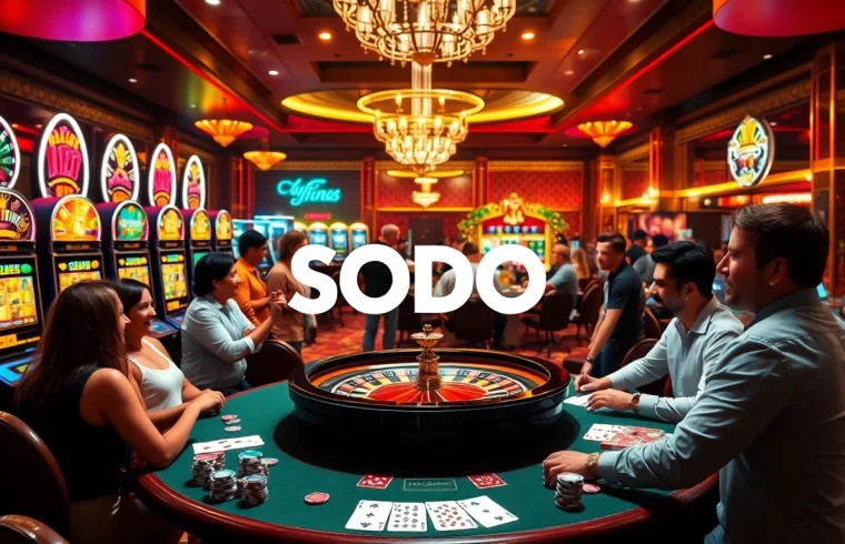 Experience high-stakes excitement at SODO Casino with players betting on thrilling games.