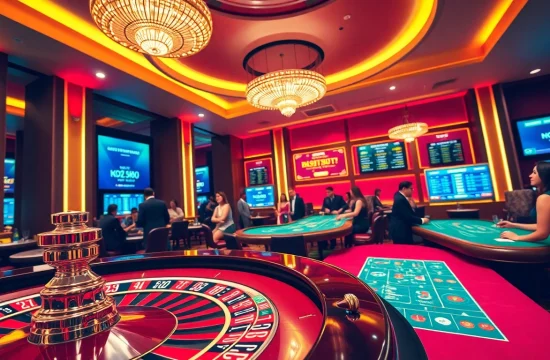 Engaging players betting strategically at a roulette table reflecting the excitement of kèo nhà cái.