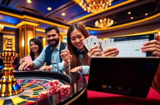 Experience thrilling gameplay at King88 with poker chips and a roulette wheel.