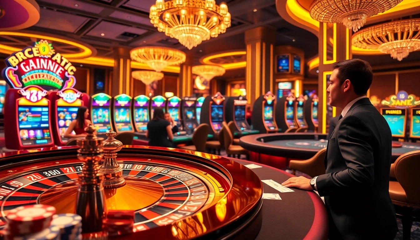 Gamblers enjoying their experience at https://bem88.com with poker chips and roulette.