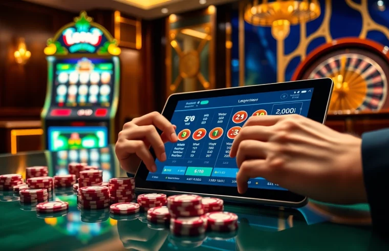 Engaging lô đề trực tuyến player placing strategic bets with vibrant digital betting slips and chips