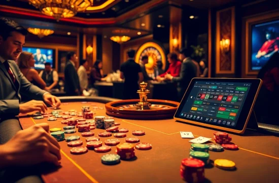 Experience thrilling poker action at https://xx88.vin/ with vibrant chips and engaged players.