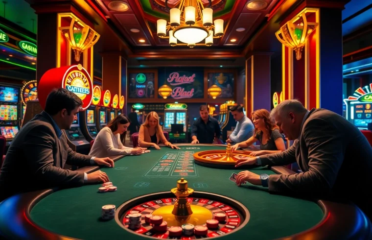 Experience the excitement of platform leci123 with vibrant casino games including slots and roulette.