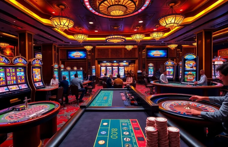 Experience the excitement of 789win with luxurious casino visuals showcasing high-stakes poker.
