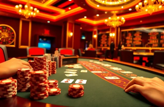 Experience the thrill of sa88 with luxurious casino poker tables, vibrant chips, and engaging gameplay.