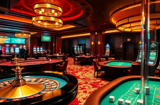 Players enjoying gambling at LC88 casino tables, showcasing excitement and luxury.