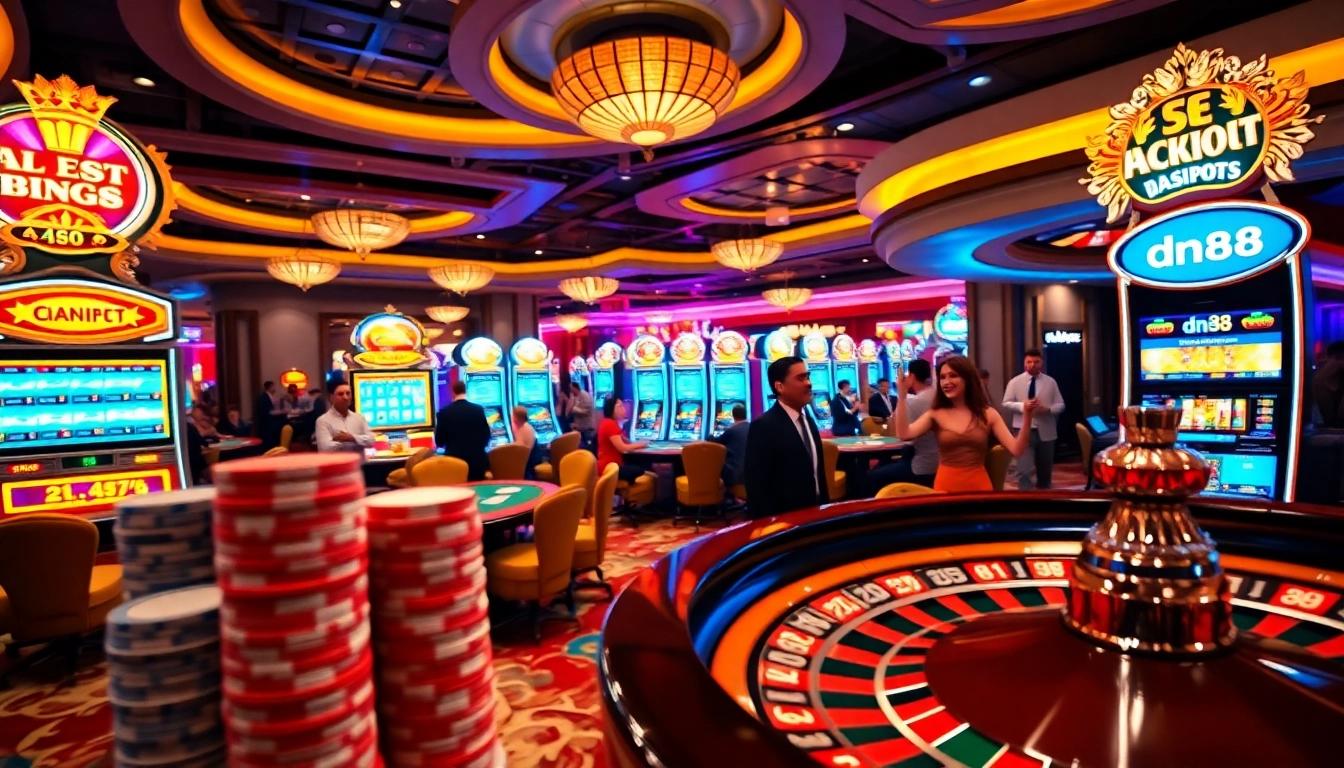 Experience the thrill of dn88 with vibrant casino tables and high-stakes games.