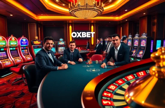 Experience the excitement of gambling at OXBET with vibrant casino visuals.