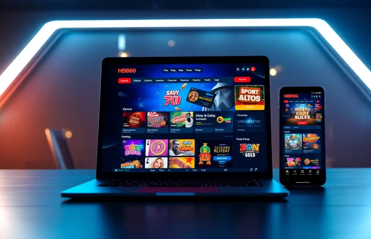 Engaging user experience on hb88.art, featuring modern online gambling interface with vibrant colors and sleek design.