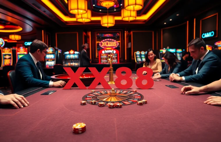 Experience thrilling table games with XX88 at a luxurious casino.
