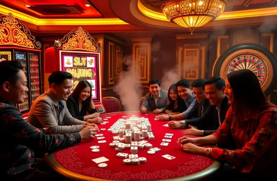 Experience the excitement of Slot Mahjong at a luxurious casino.
