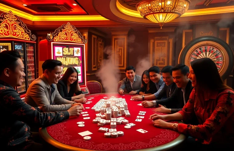 Experience the excitement of Slot Mahjong at a luxurious casino.