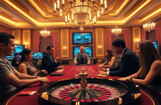 Experience the excitement at Evolution Gaming เว็บตรง with a live casino setup featuring professional dealers.