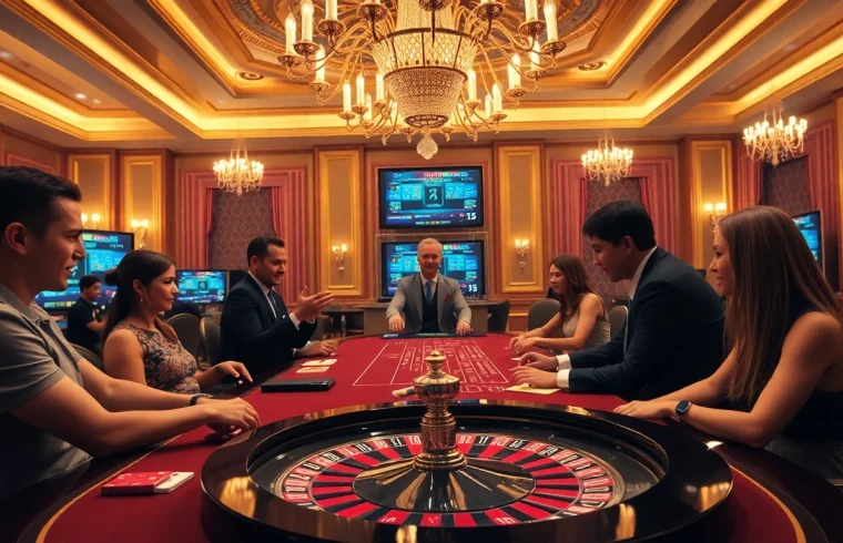 Experience the excitement at Evolution Gaming เว็บตรง with a live casino setup featuring professional dealers.