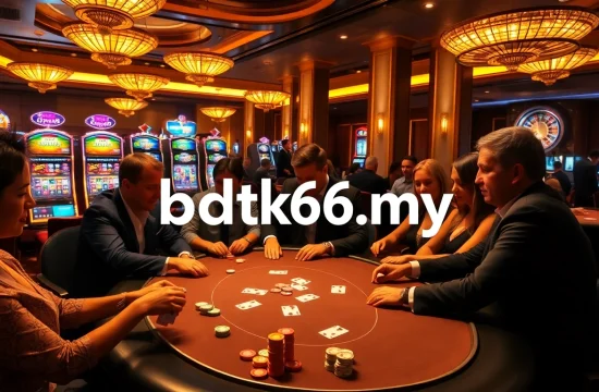 Experience the luxury of gambling with bdtk66 my at the vibrant casino poker table.